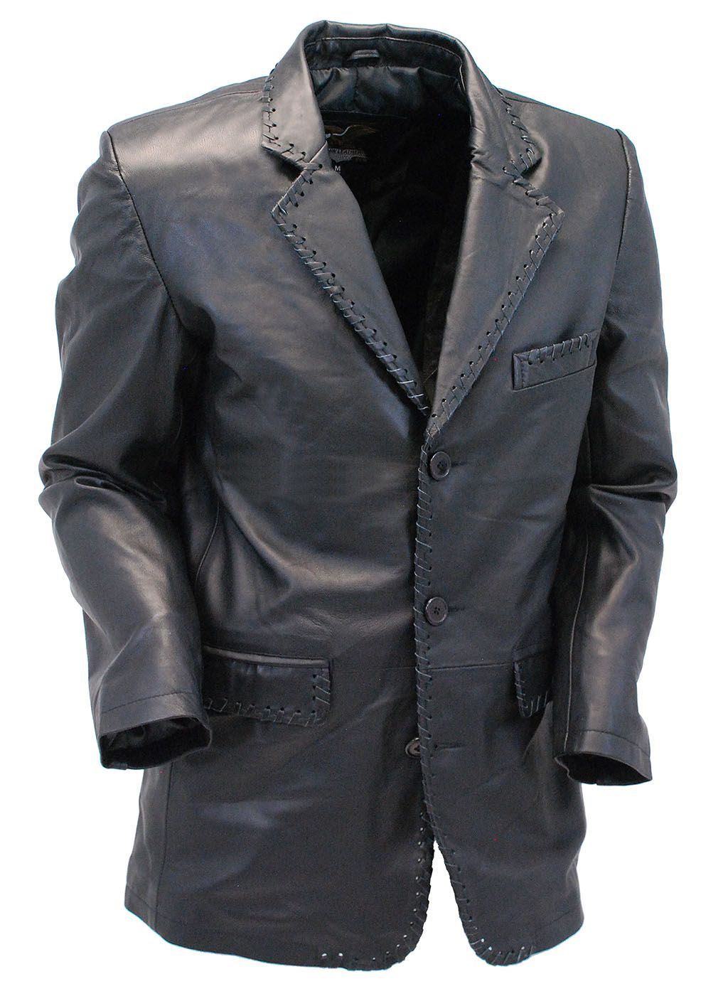 men's black western blazer jacket