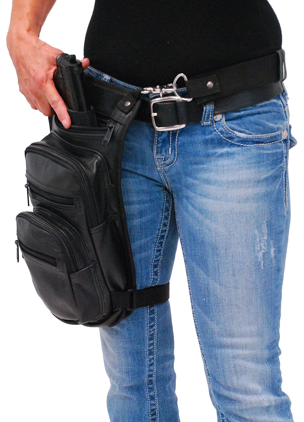Large 5 Pocket CCW Thigh Bag #TB5851GK