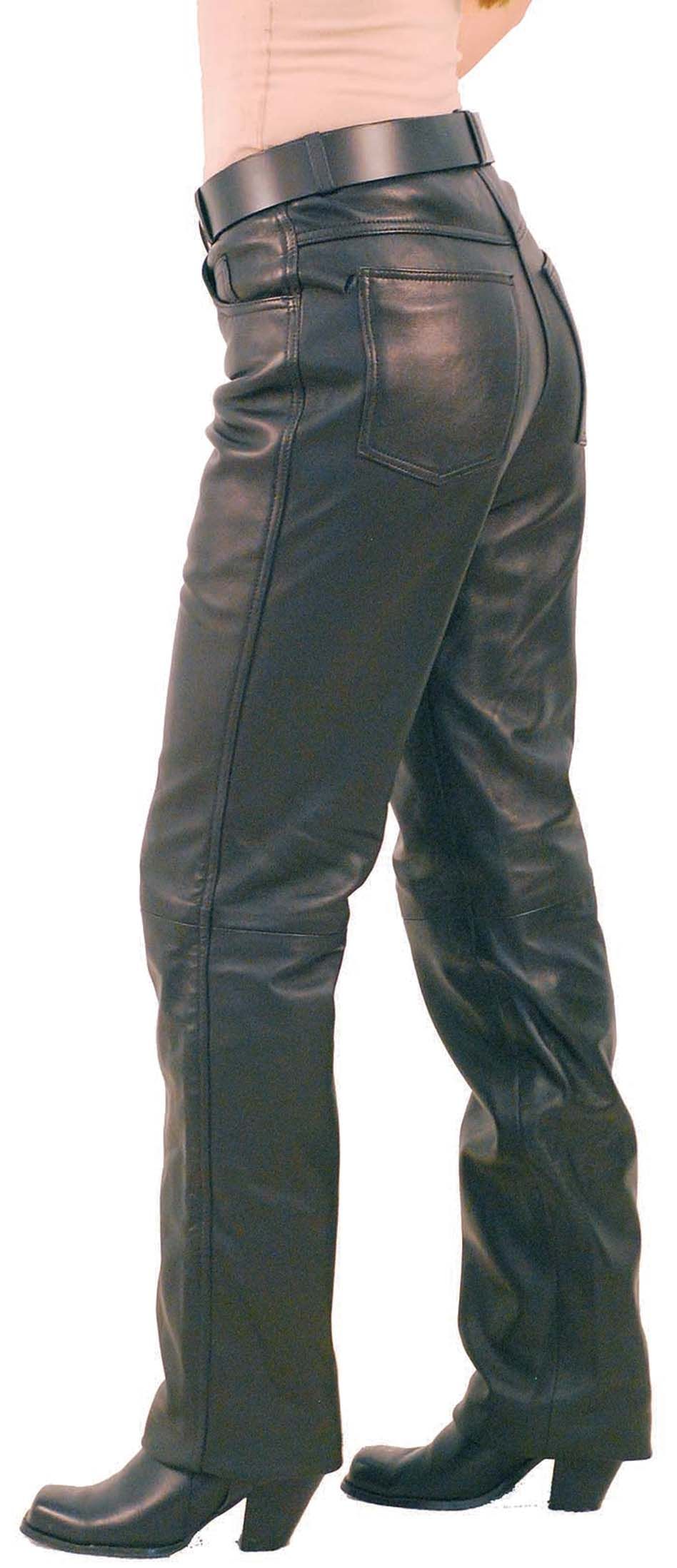 black leather trousers for bikers
