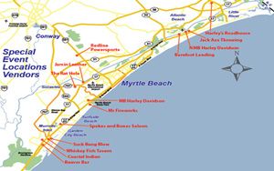 Myrtle Beach Bike Rally Map