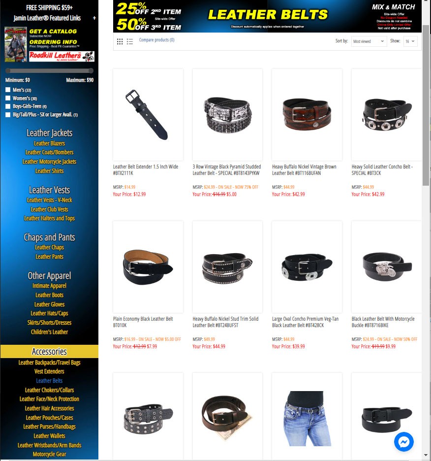 LEATHER BELTS BY JAMIN LEATHER®