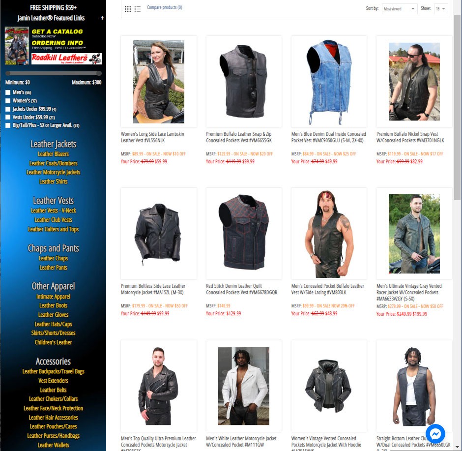 CONCEALED CARRY LEATHER VESTS AND JACKETS