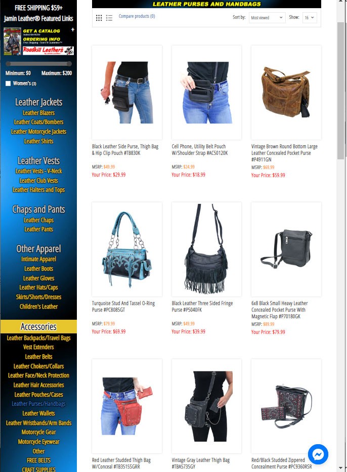 LEATHER HANDBAGS AND LEATHER PURSES BY JAMIN LEATHER®