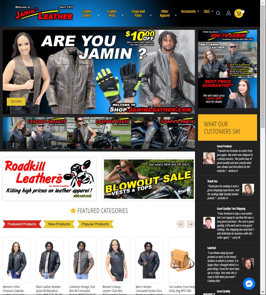JAMIN LEATHER® HOME PAGE