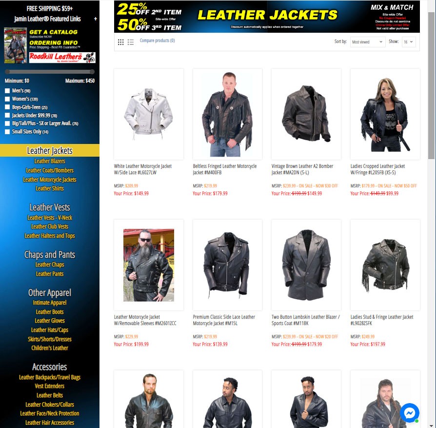 LEATHER JACKETS BY JAMIN LEATHER®