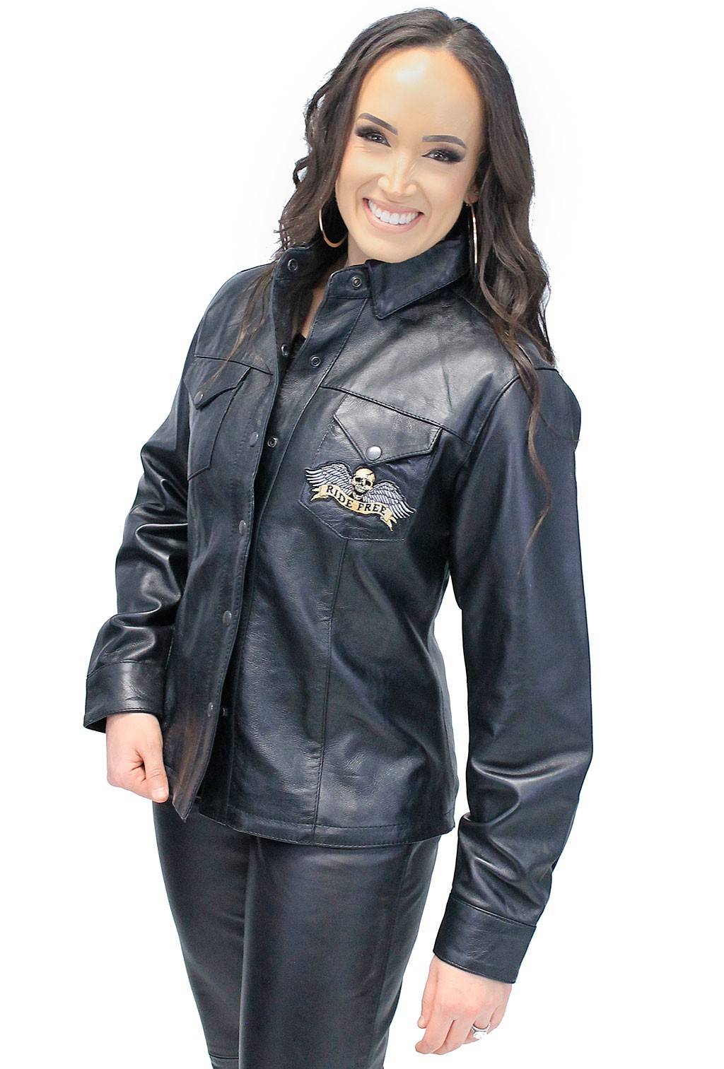 Lightweight sand color women's leather jacket that is on sale at a blowout price.