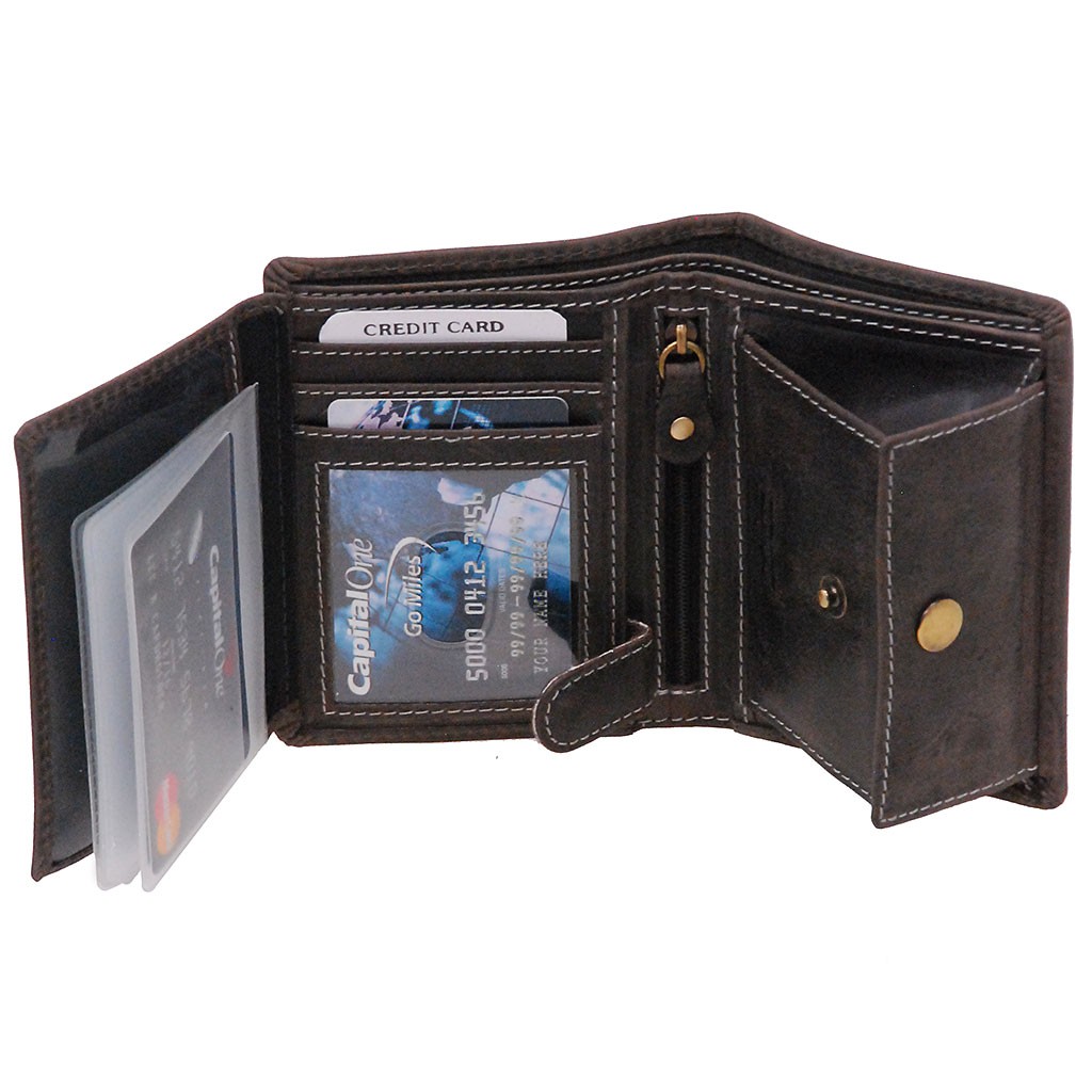 WOMEN'S LEATHER WALLET WITH RFID