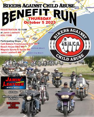 BIKERS AGAINST CHILD ABUSE BENEFIT RUN