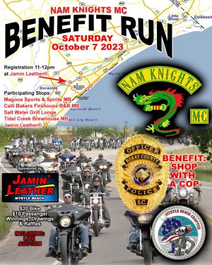 NAM KNIGHTS BENEFIT RUN FOR SHOP WITH A COP