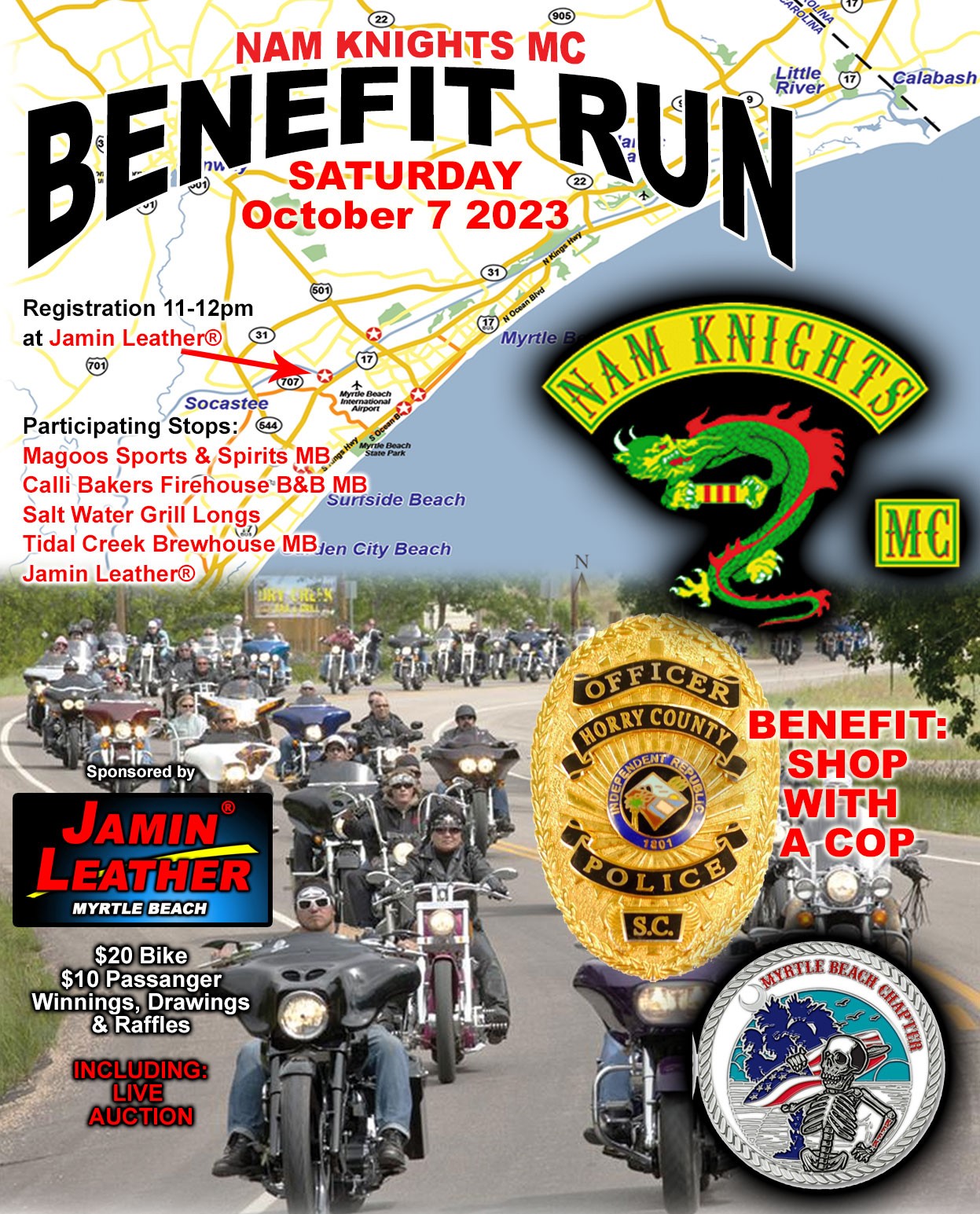 Myrtle Beach Bike Week Fall Rally Vendors ⋆ Jamin Leather® Brands