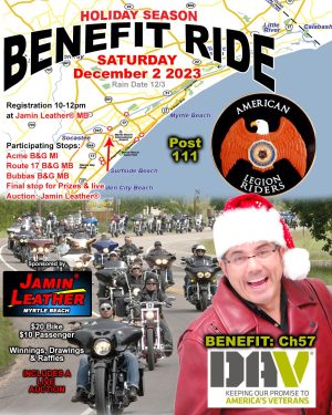 HOLIDAY BENEFIT BIKE RUN FOR DISABLED AMERICAN VETS