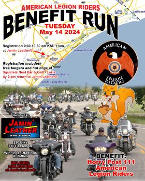 AMERICAN LEGION BENEFIT RIDE WITH JAMIN LEATHER