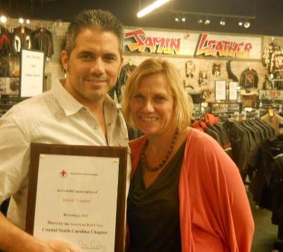 JAMIN LEATHER DONATES TO LOCAL CHARITIES