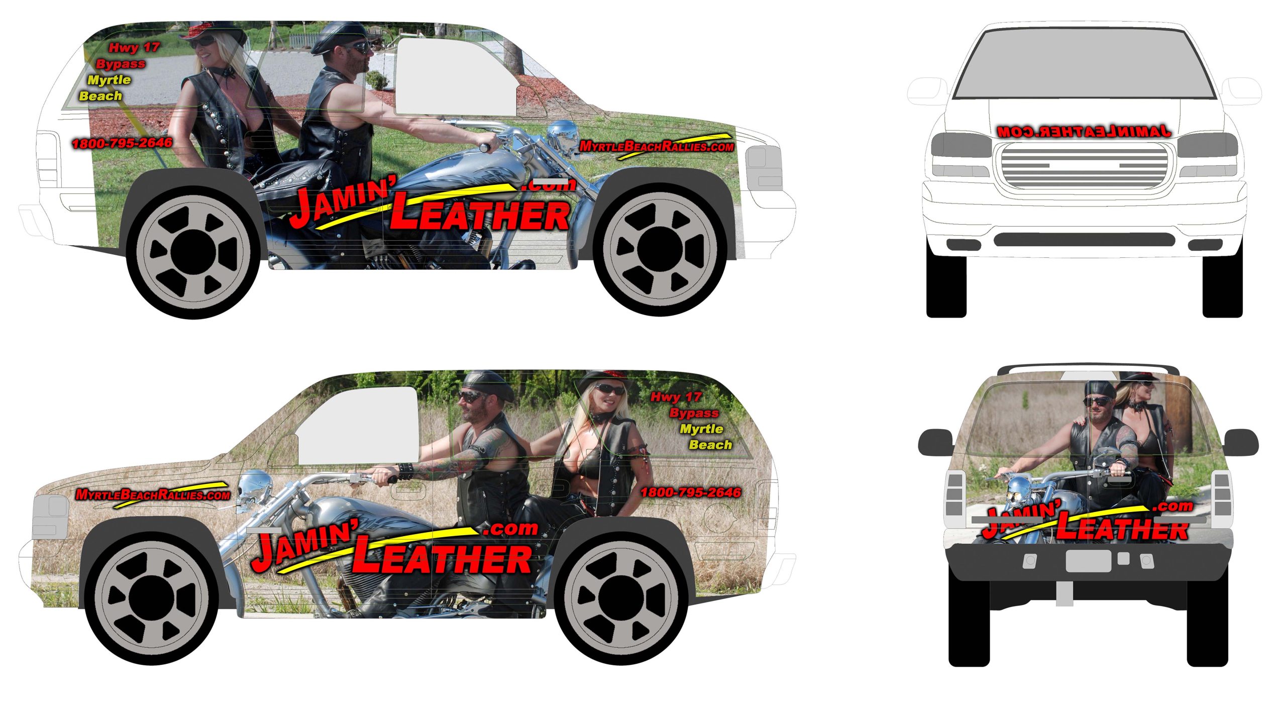 JAMIN LEATHER TRUCK GRAPHIC 2014