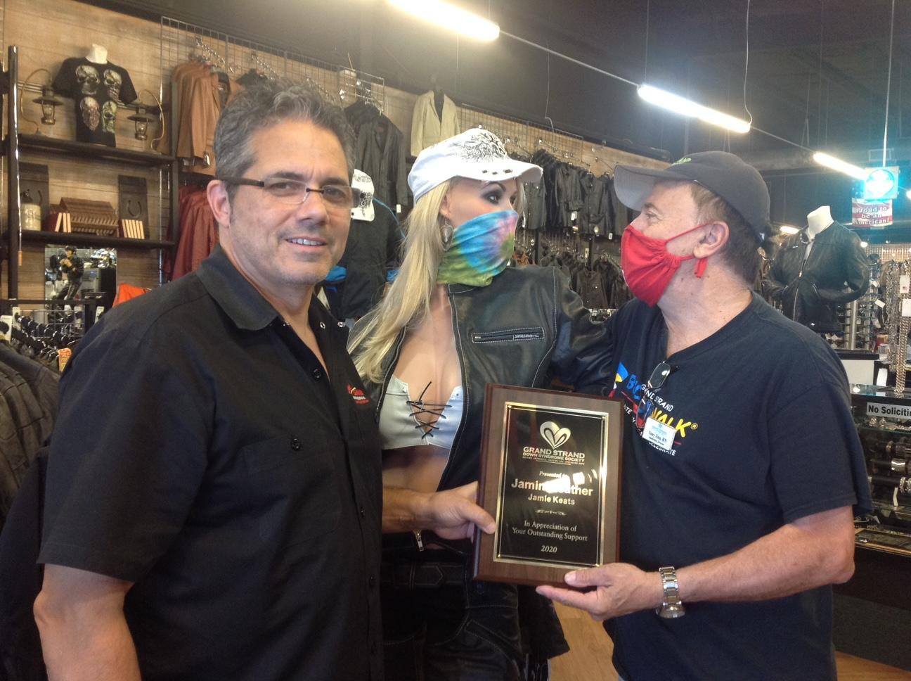 JAMIN LEATHER SUPPORTS MYRTLE BEACH BIKER CLUBS 