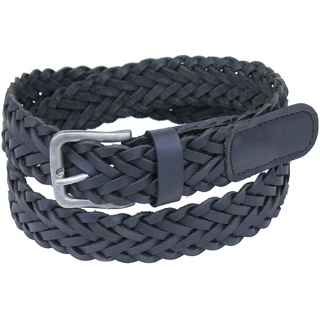 braided leather belt