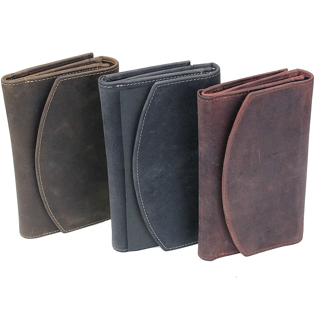 Women's leather clutch wallets