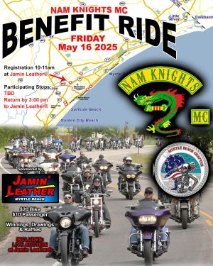 BENEFIT RIDE MYRTLE BEACH BIKE WEEK 2025 NAM KNIGHTS